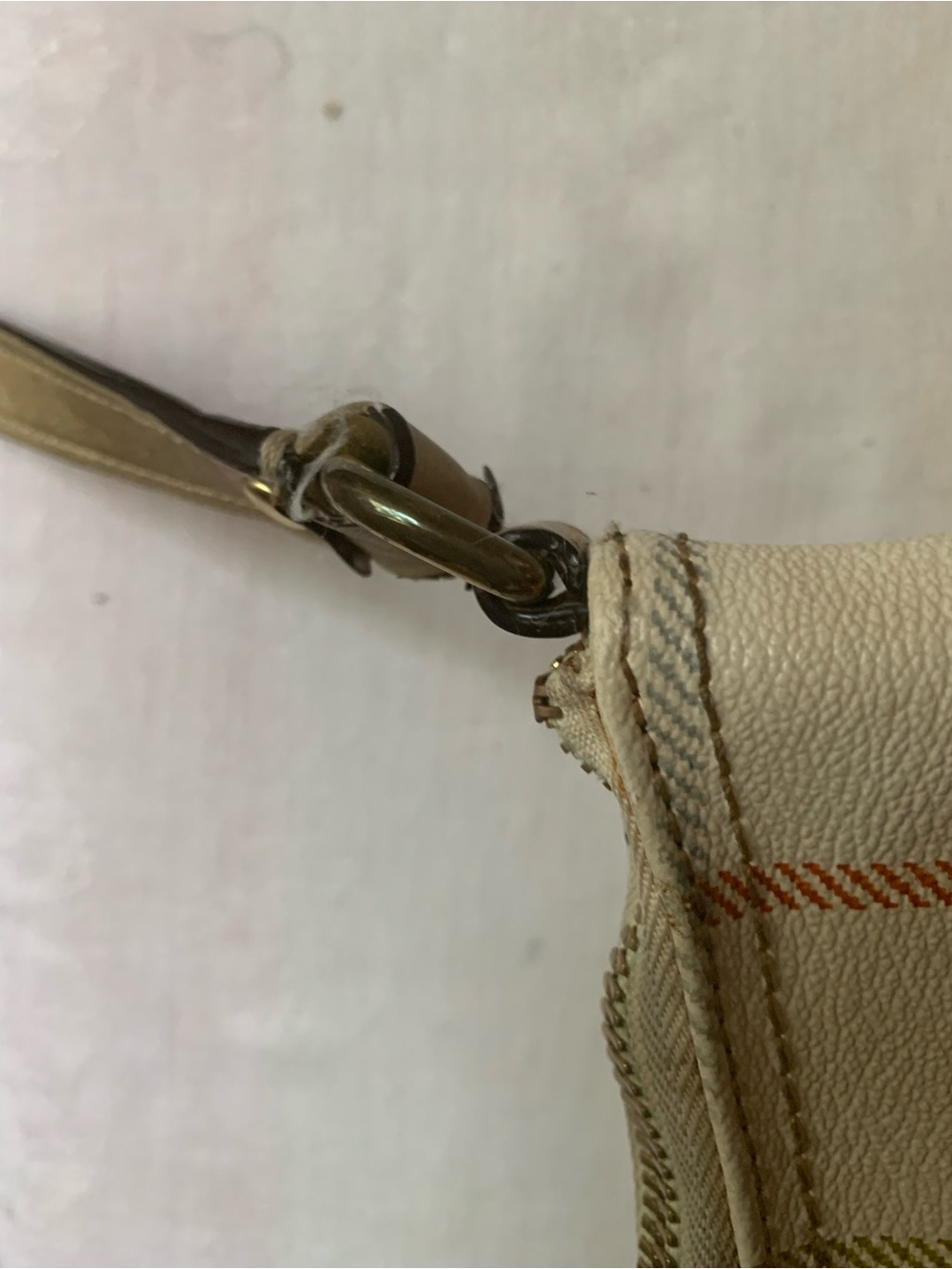 Coach Peyton Tattersall coated canvas slim bag - Picture 10 of 15